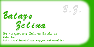 balazs zelina business card